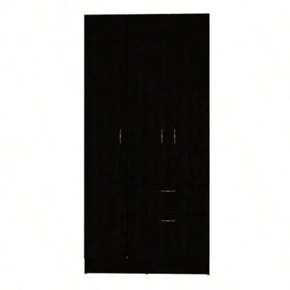 Armoire, Bedroom, Black/ White