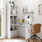 Home Office Computer Desk with Hutch, Antiqued Black
