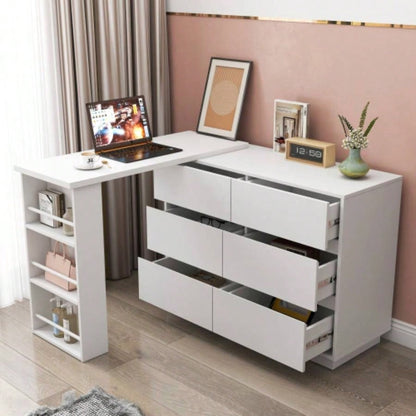 Home Office Computer Desk with Hutch, Antiqued Black