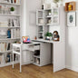Home Office Computer Desk with Hutch, Antiqued Black