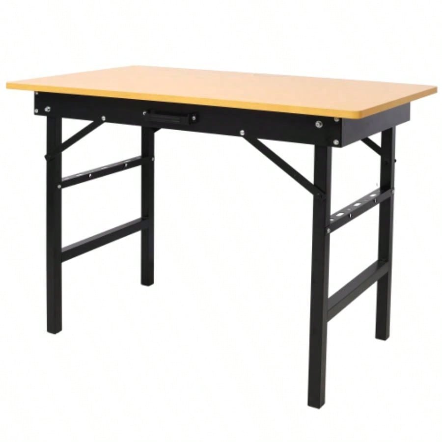 Portable Folding Work Table with Measuring Tape and Angle Finder, Portable Folding Workbench, Workshop, With Handle