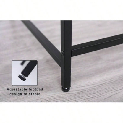 Black Console Table Narrow Modern Entryway Table Small Behind Couch Table Sofa Table Hallway Table Living Room Foyer Bedroom Corridor Office
