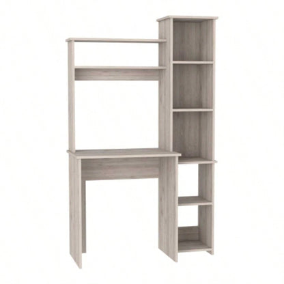 Desk Logan, Five Cubbies, Light Gray