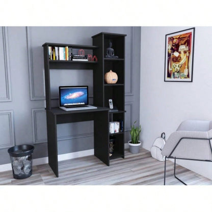 Desk Logan, Five Cubbies, Light Gray