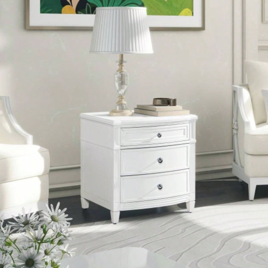 Dauphin Gold Accent 5 - Drawer Wood Executive Desk, Natural Brown Wood
