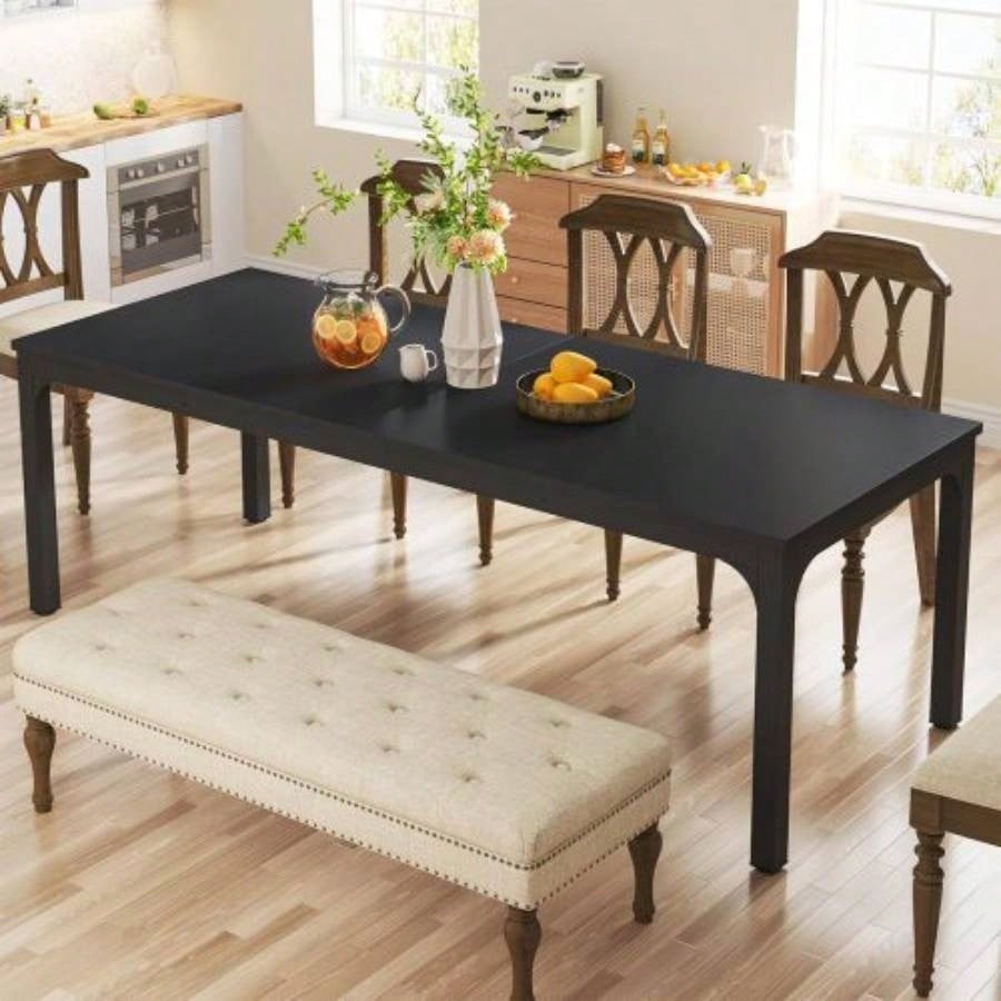 78. Long 2 - Person Computer Desk, Double Workstation Home Office, Modern Collaborative Desk with Heavy - Duty Steel, Oak White