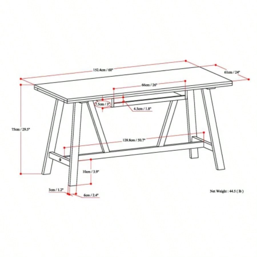 Dylan - Desk - Driftwood