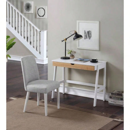 Hilton Desk In White/Natural