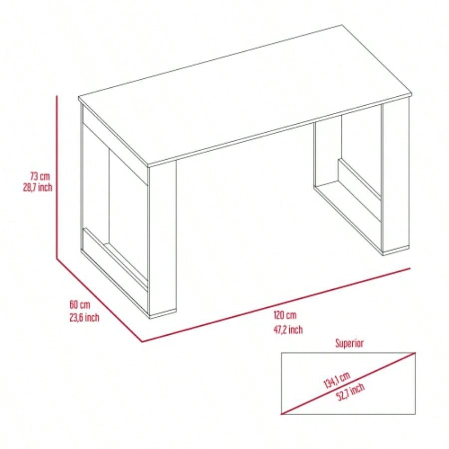 Oviedo 120 Writing Desk, Four - Light Oak