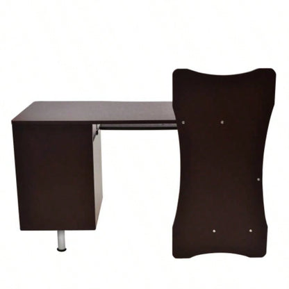 Techni Mobili Stylish Computer Desk with Storage, Chocolate