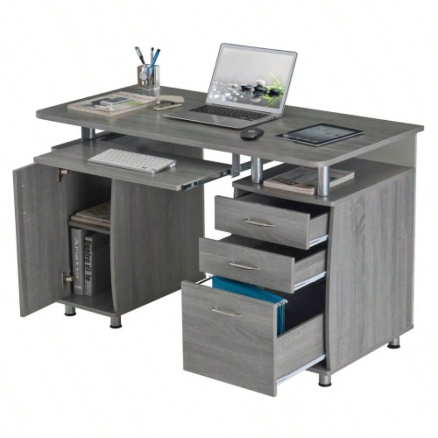Techni Mobili Complete Workstation Computer Desk with Storage,