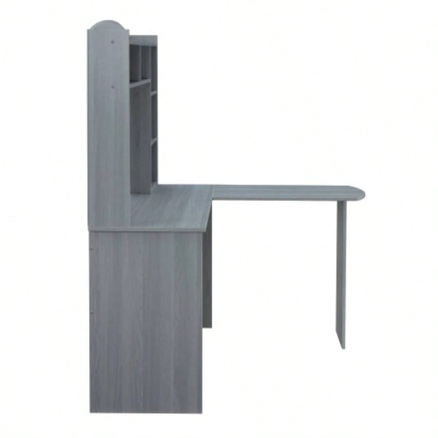 Techni Mobili Modern L - Shaped Desk with Hutch,