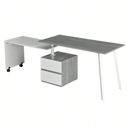 Techni Mobili Rotating Multi - Positional Modern Desk,