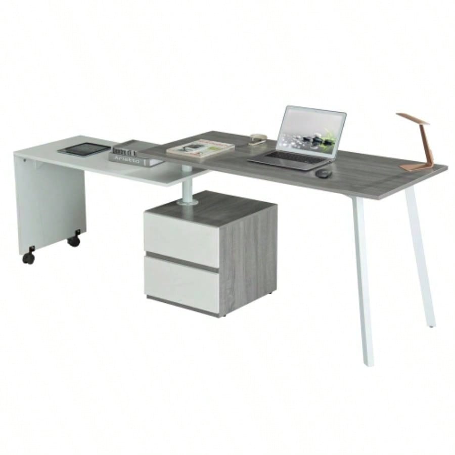 Techni Mobili Rotating Multi - Positional Modern Desk,