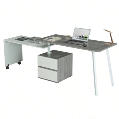 Techni Mobili Rotating Multi - Positional Modern Desk,