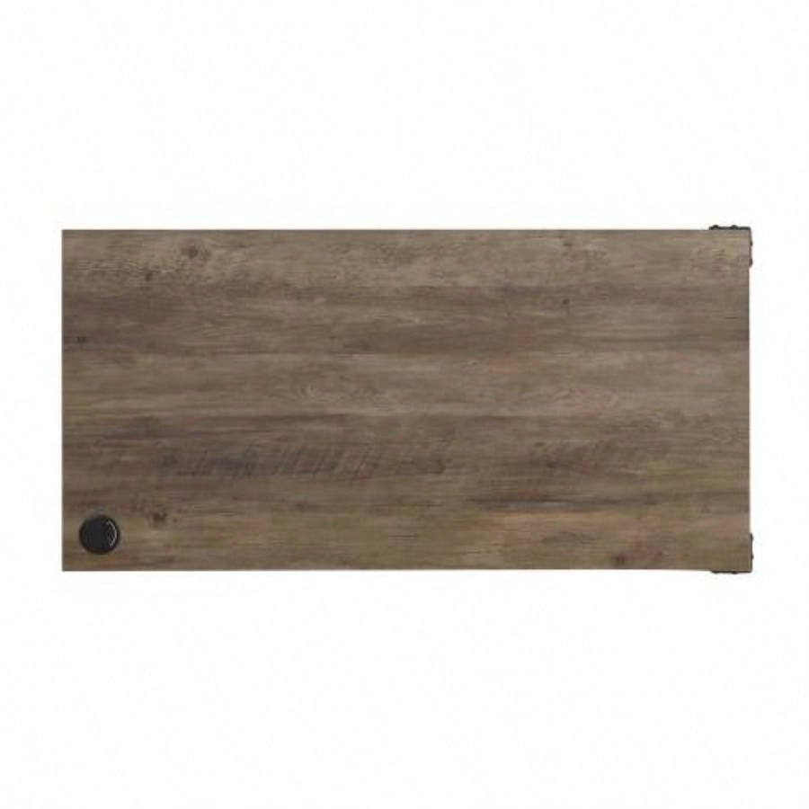 Zakwani 48 Gray Oak Black Writing Desk