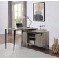 Desirre Rustic Oak Black Wirting Desk/ USB Port
