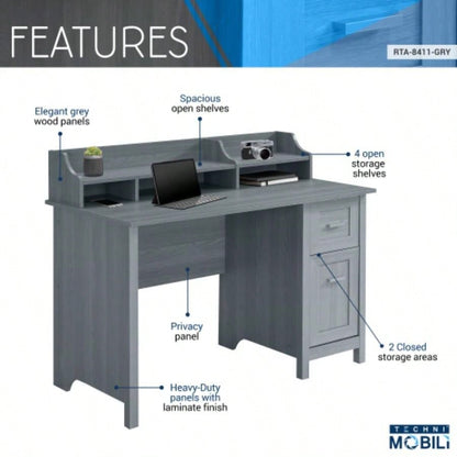 Techni Mobili Classic Office Desk with Storage,