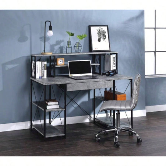 Amiel All Purpose Gray Writing Desk