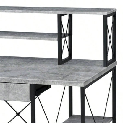 Amiel All Purpose Gray Writing Desk