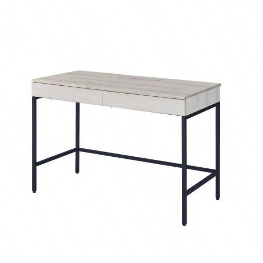 Wendral Natural Black Writing Desk