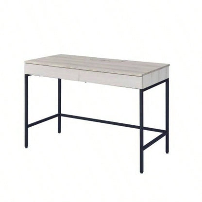 Wendral Natural Black Writing Desk