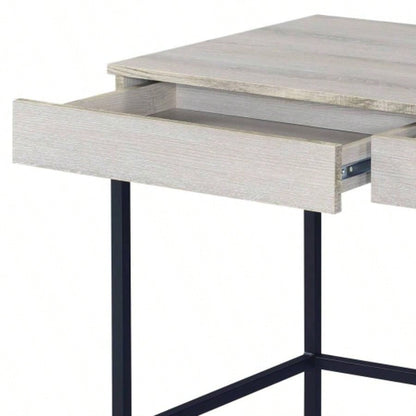 Wendral Natural Black Writing Desk