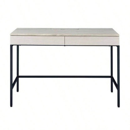 Wendral Natural Black Writing Desk