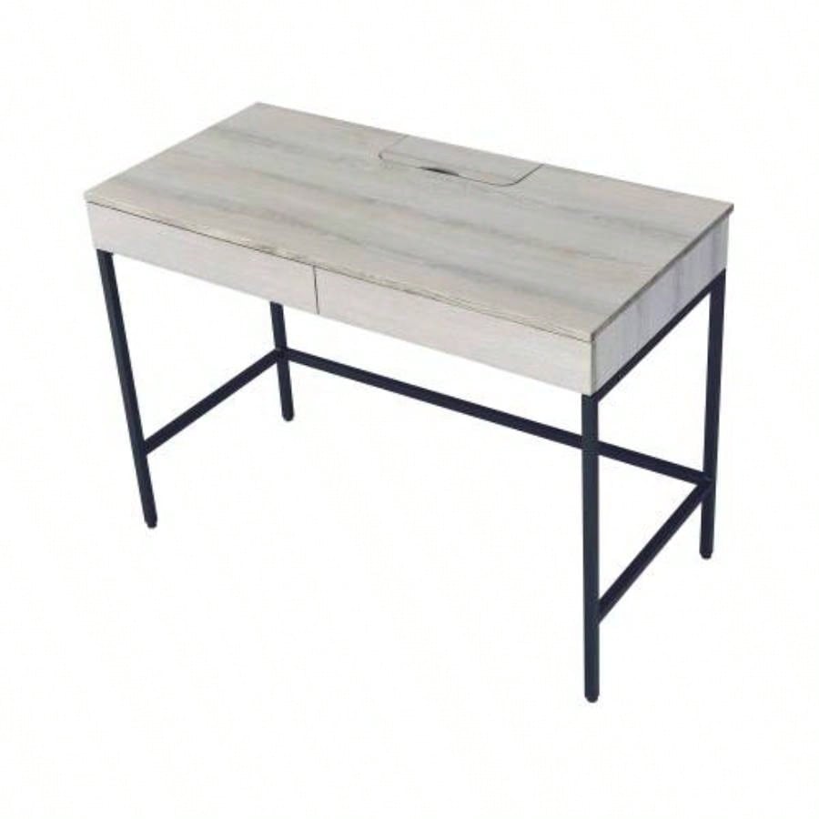 Wendral Natural Black Writing Desk