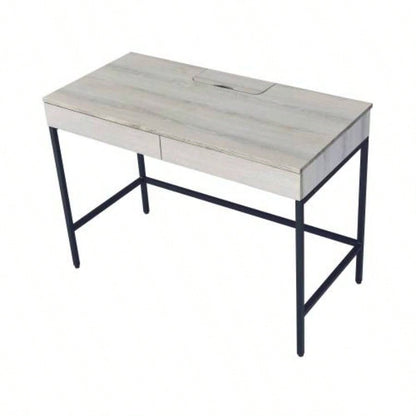 Wendral Natural Black Writing Desk