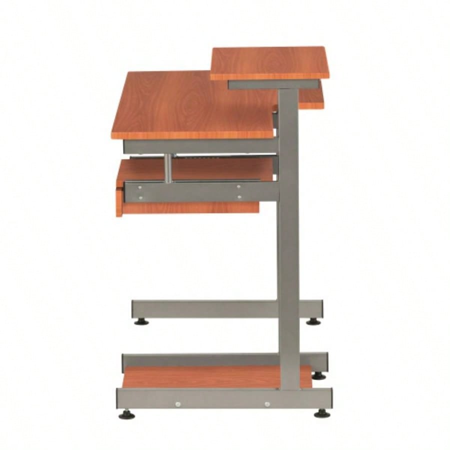 Techni Mobili Complete Computer Workstation Desk, Woodgrain