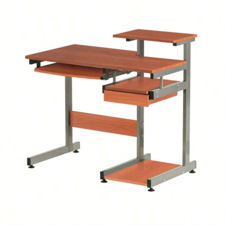 Techni Mobili Complete Computer Workstation Desk, Woodgrain