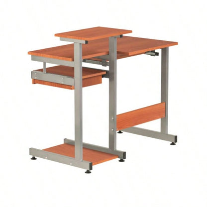 Techni Mobili Complete Computer Workstation Desk, Woodgrain
