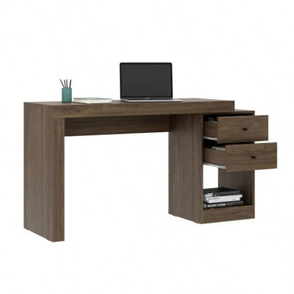 Techni Mobili Expandable Home Office Desk, Walnut