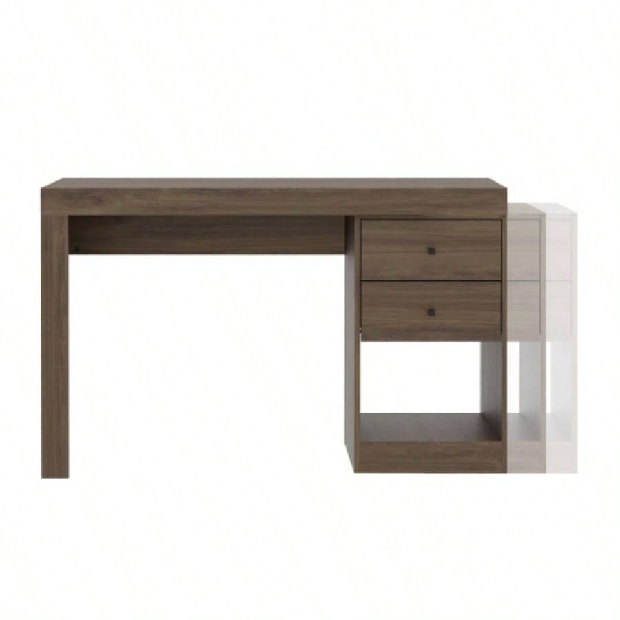Techni Mobili Expandable Home Office Desk, Walnut