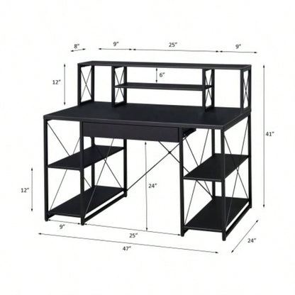 Amiel All Purpose Black Writing Desk