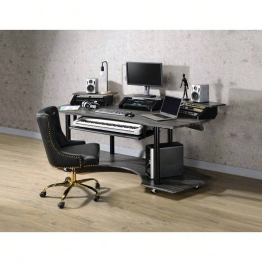 83 Eleazar Black Oak Music Recording Studio Desk