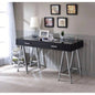 Coleen Black High Gloss Writing Desk/USB