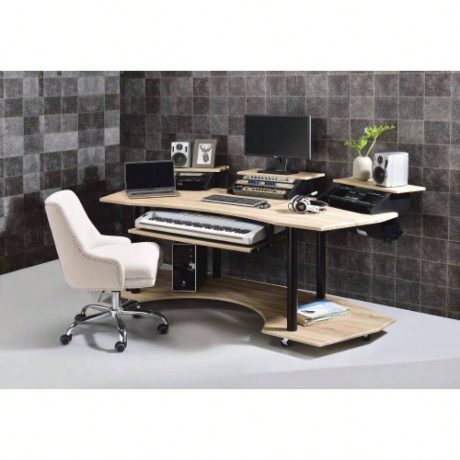 83 Eleazar Black Oak Music Recording Studio Desk