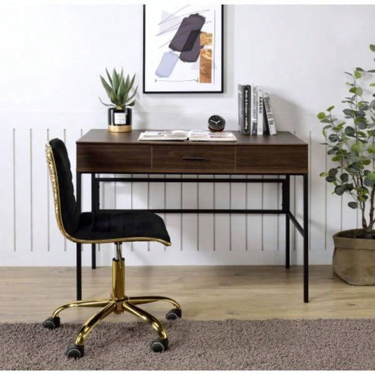 Verster Oak Black Writing Desk/USB