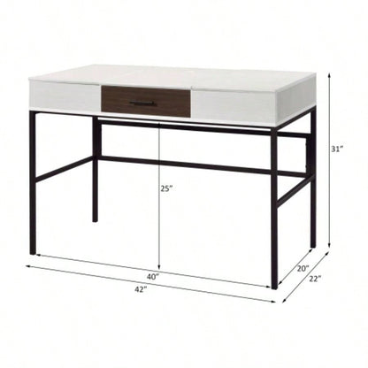 Verster Natural Black Writing Desk/USB