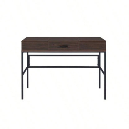Verster Oak Black Writing Desk/USB