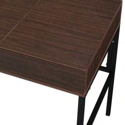 Verster Oak Black Writing Desk/USB