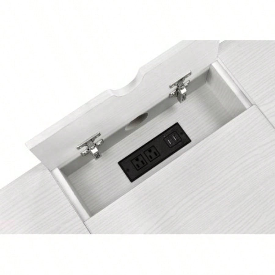Verster Natural Black Writing Desk/USB
