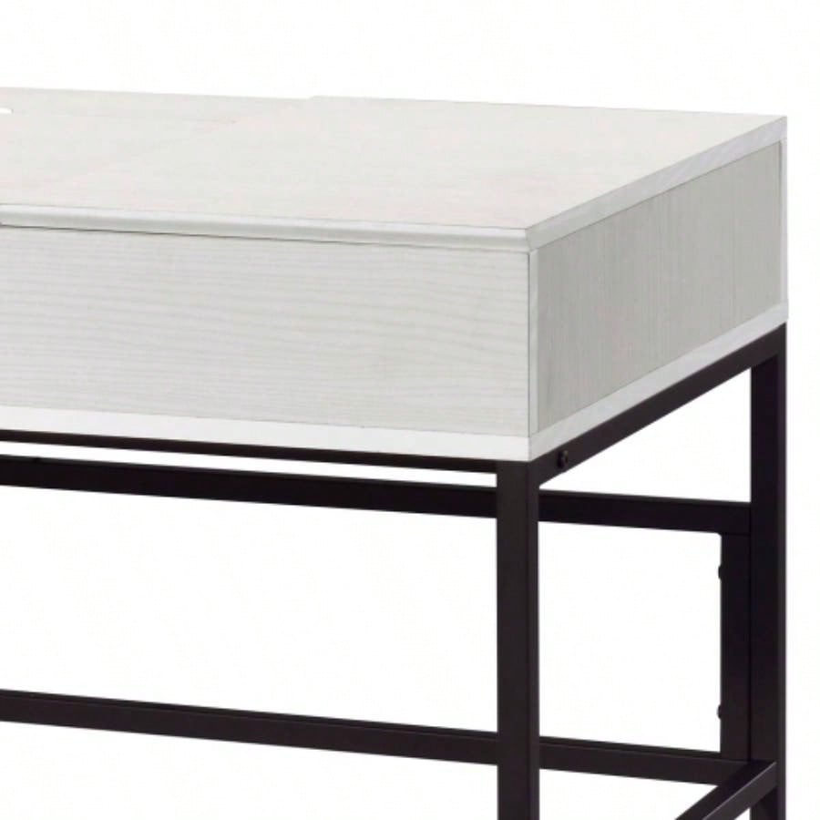 Verster Natural Black Writing Desk/USB