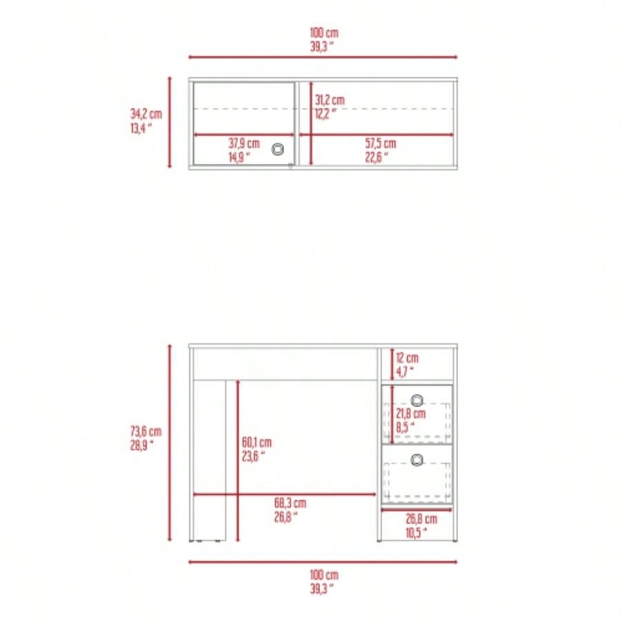 Office Set, Three Drawers