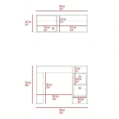 Office Set, Three Drawers