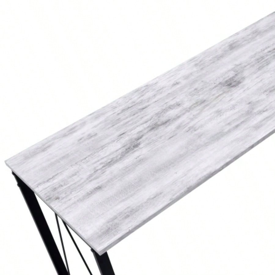Zaidin Antique White Black Writing Desk