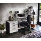 Nypho Antique White Black Writing Desk