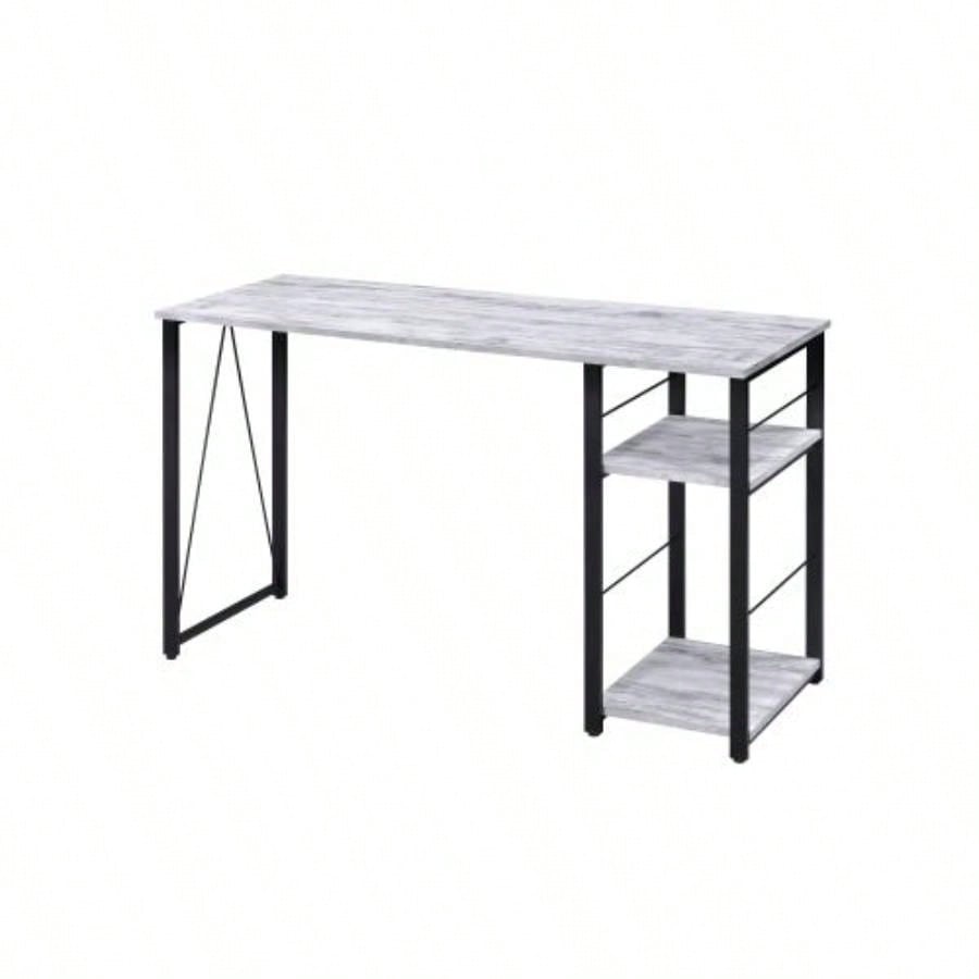 Vadna Antique White Black Writing Desk